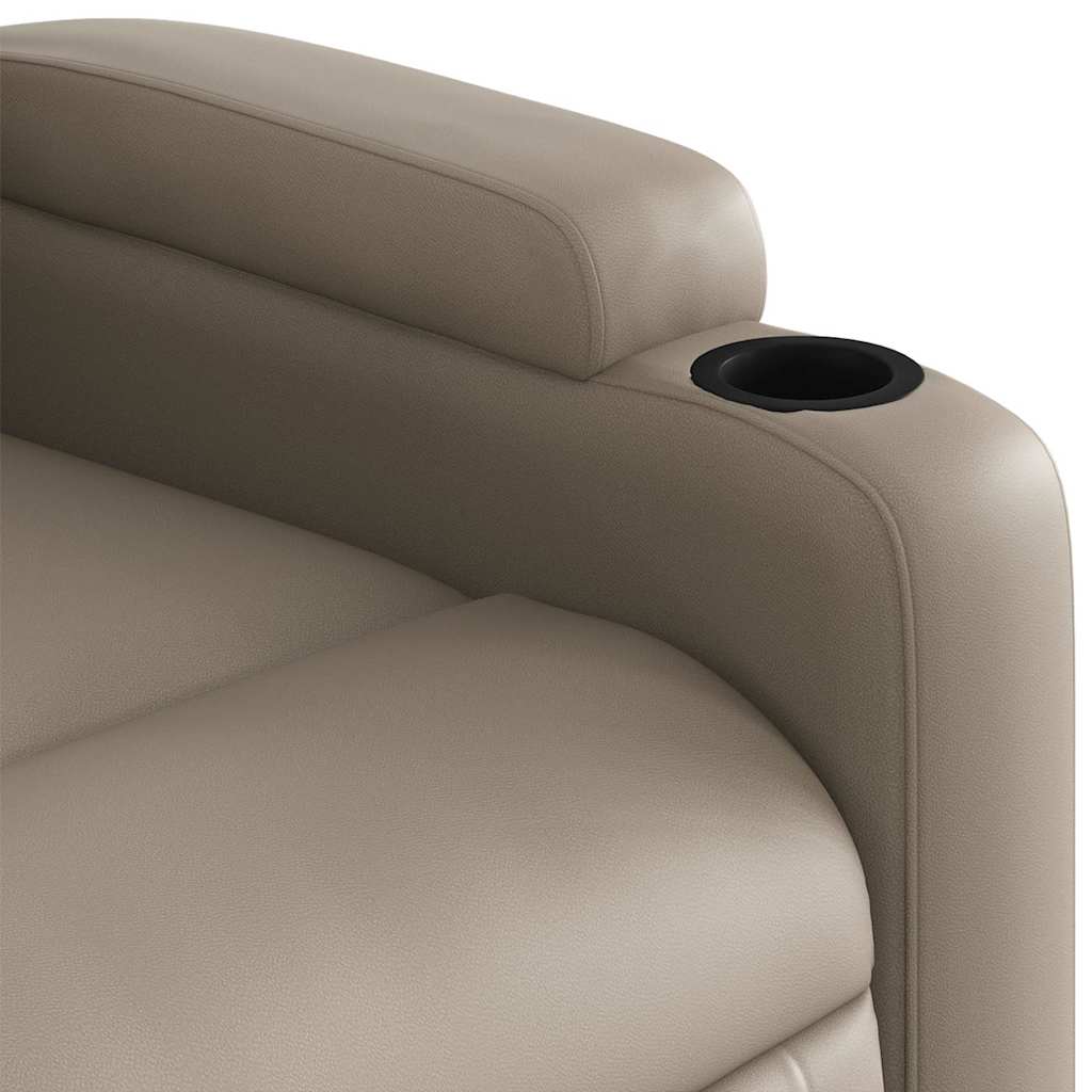 Poltrona Reclinabile Elettrica Cappuccino in Similpelle | homemem39