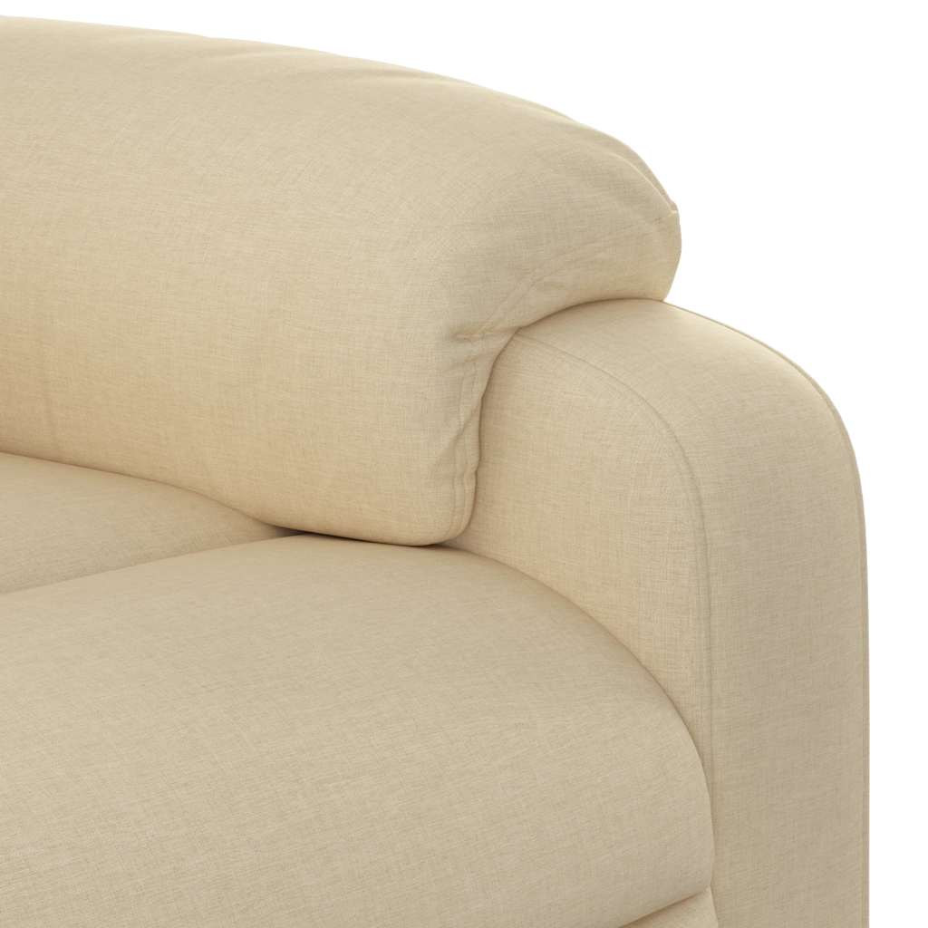 Poltrona Alzapersona Reclinabile Crema in Tessuto | homemem39