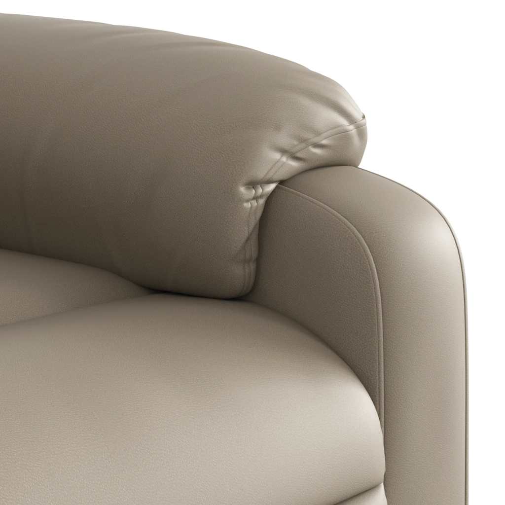 Poltrona Reclinabile Massaggio Elettrica Cappuccino Similpelle | homemem39