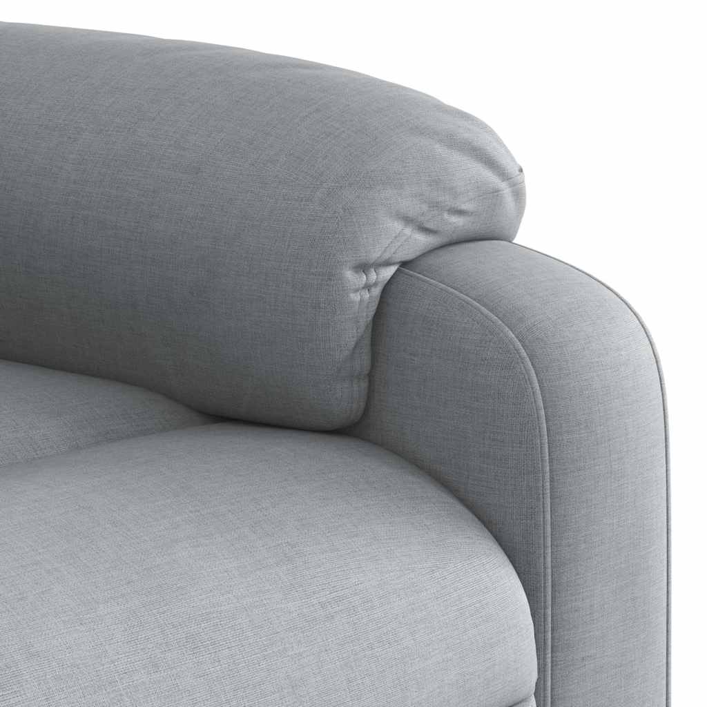 Poltrona Elettrica Reclinabile Grigio Chiaro in Tessuto | homemem39