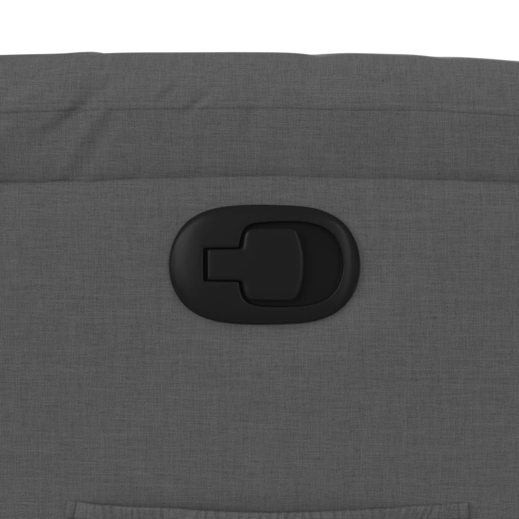 Poltrona Alzapersona Reclinabile Grigio Scuro in Tessuto - homemem39