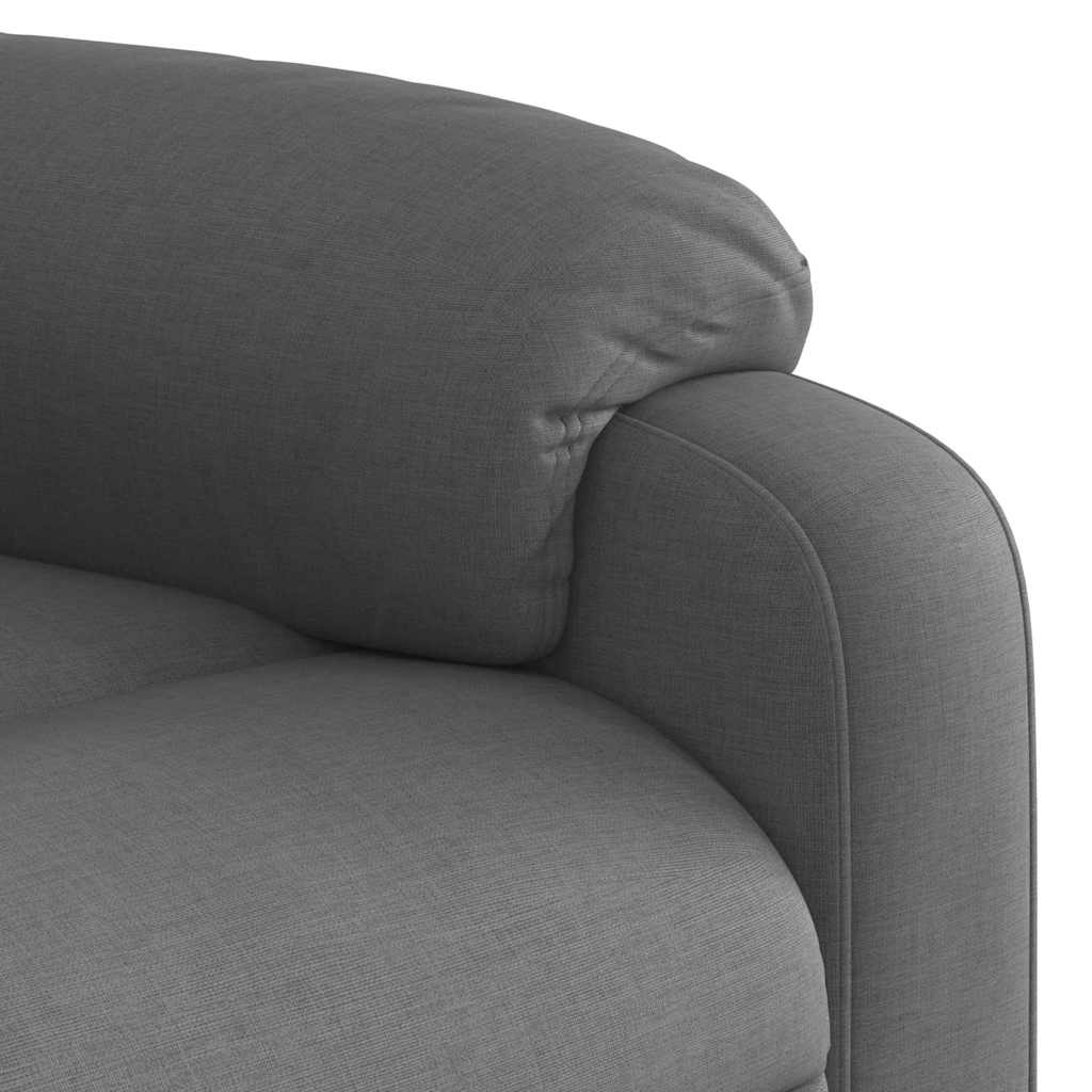 Poltrona Alzapersona Massaggi Elettrica Grigio Scuro Tessuto | homemem39