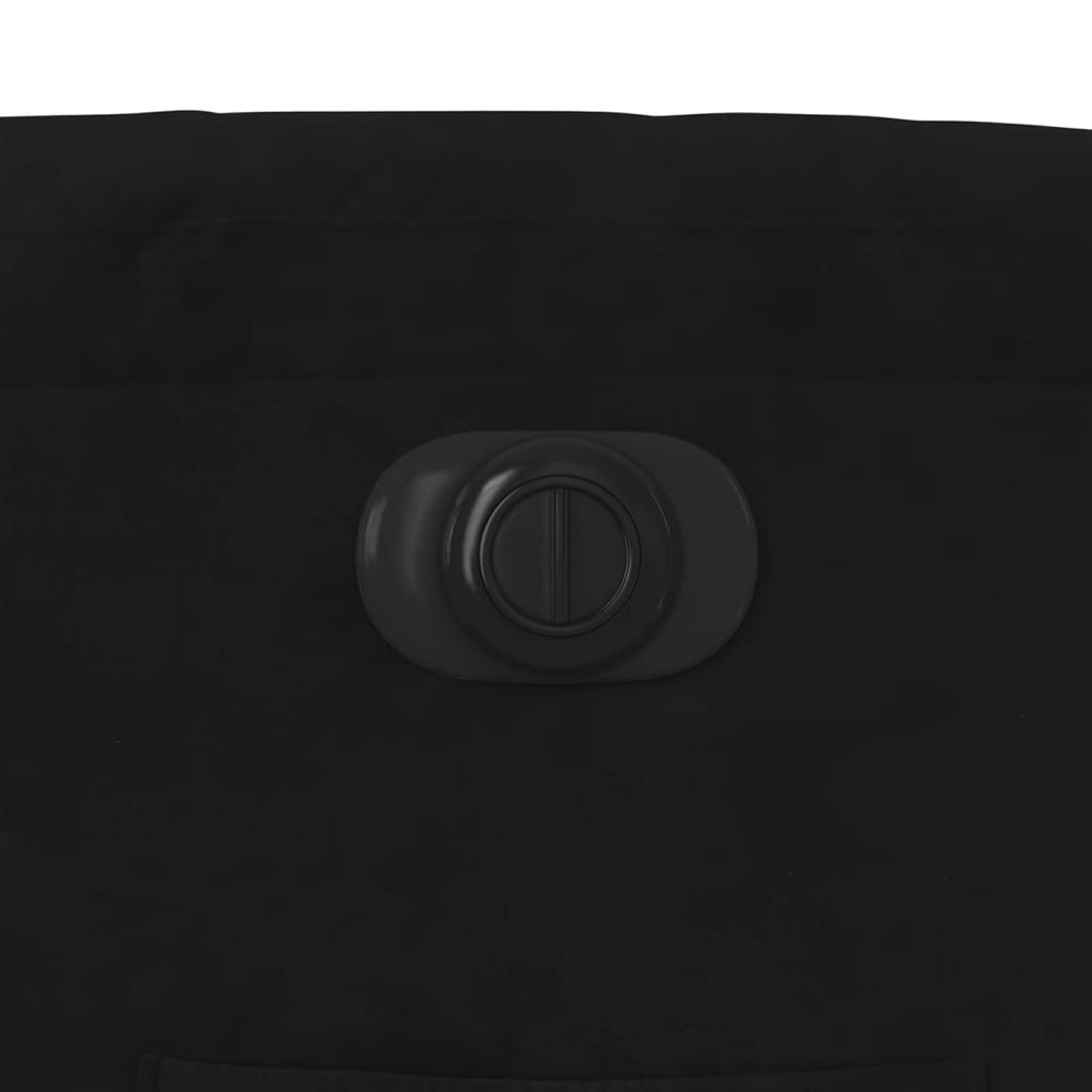 Poltrona Elettrica Reclinabile Nera in Tessuto - homemem39