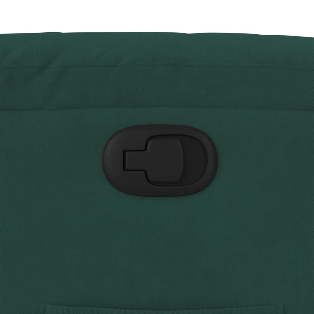 Poltrona Alzapersona Reclinabile Verde Scuro in Velluto | homemem39
