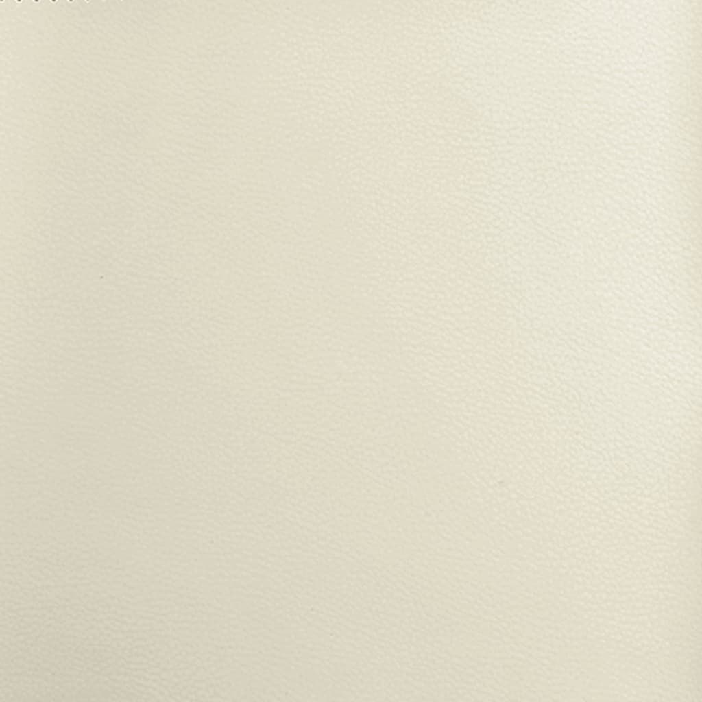 Poltrona reclinabile in similpelle color crema