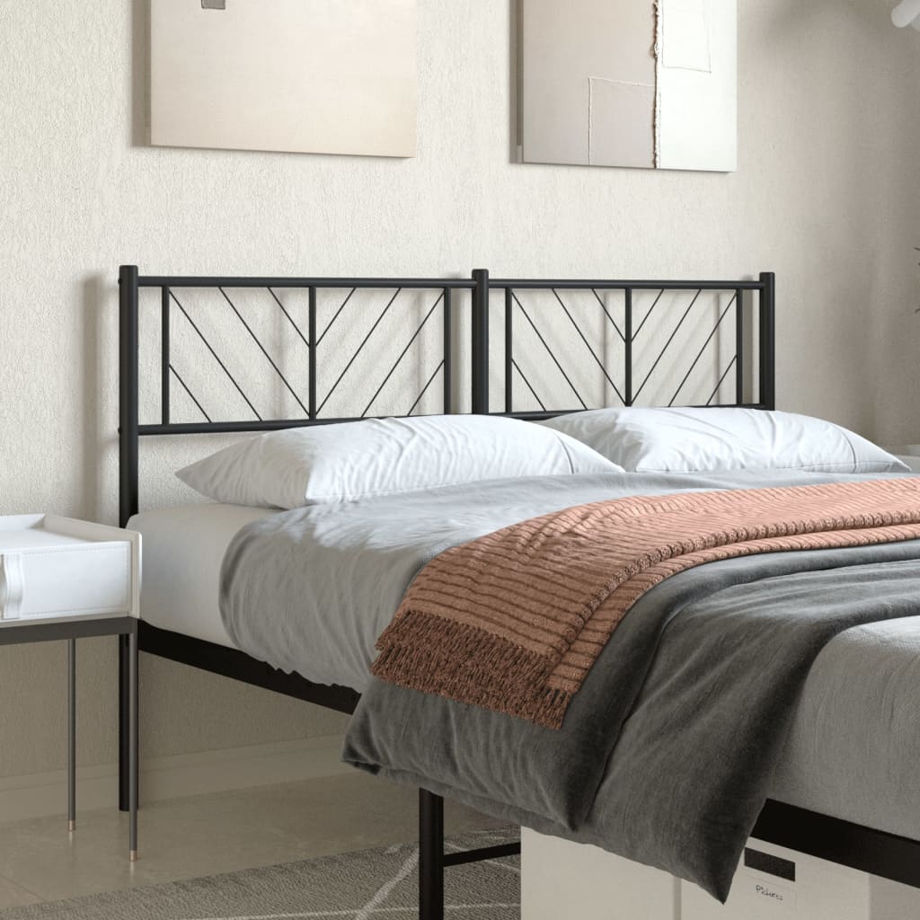 Testiera in Metallo Nero 140 cm