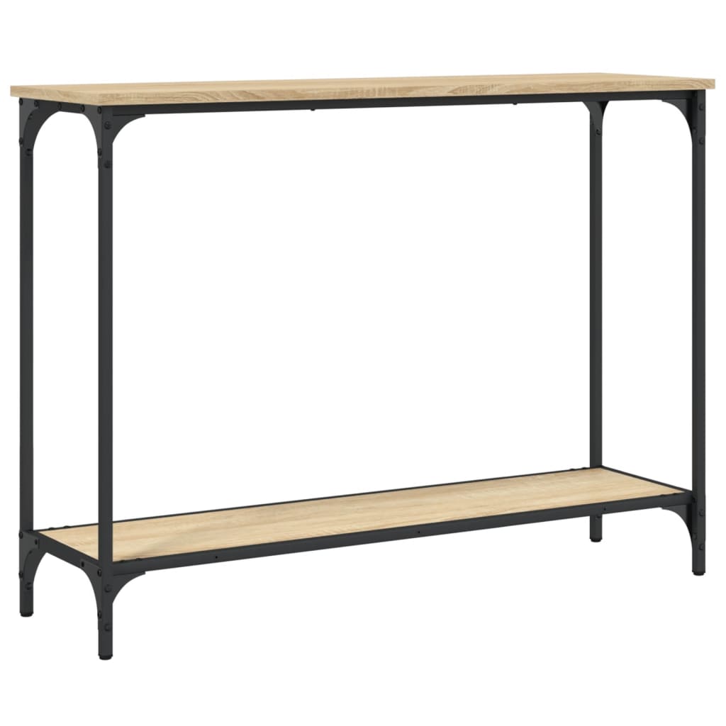 Tavolino Consolle Rovere Sonoma 101x30,5x75cm Legno Multistrato - homemem39