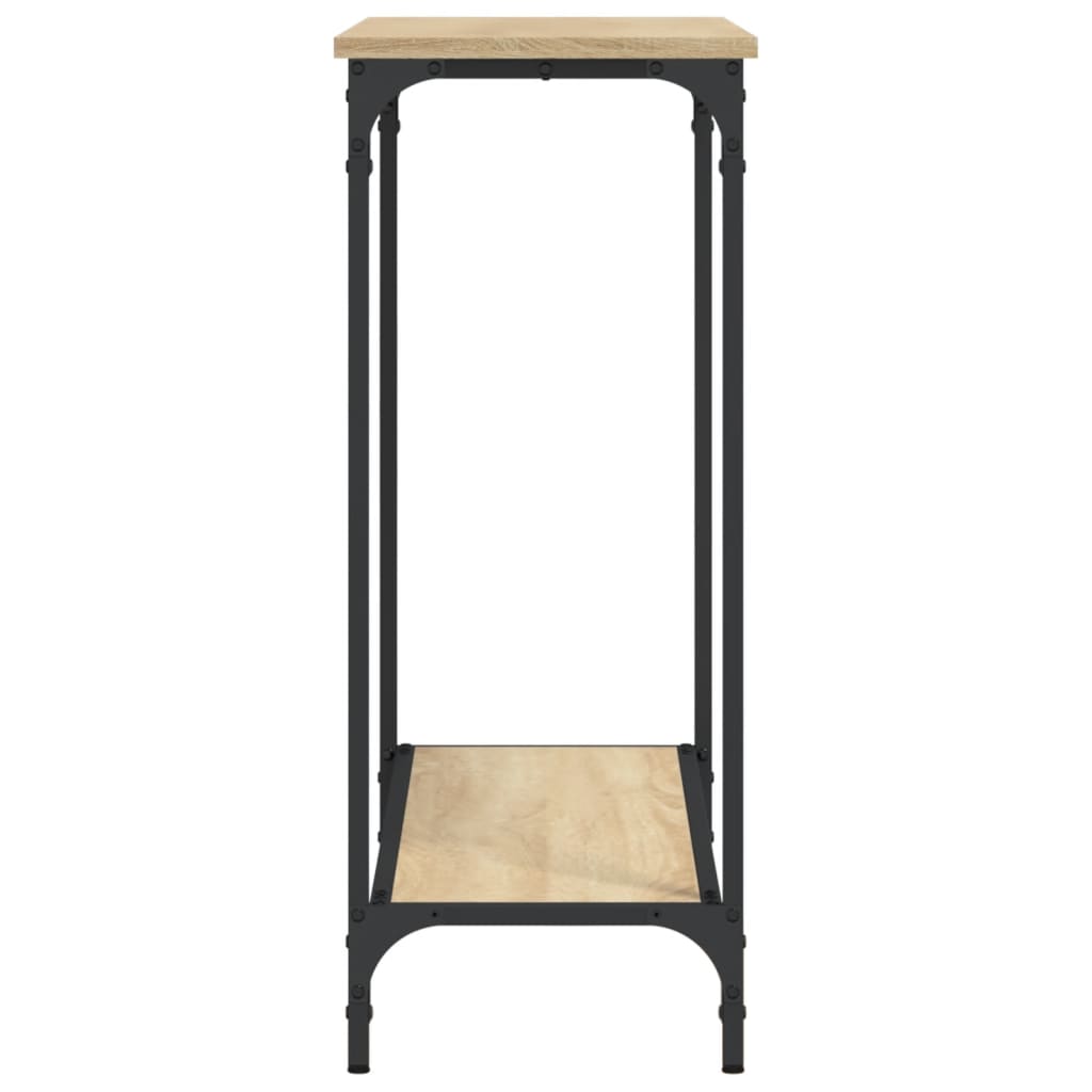 Tavolino Consolle Rovere Sonoma 101x30,5x75cm Legno Multistrato - homemem39