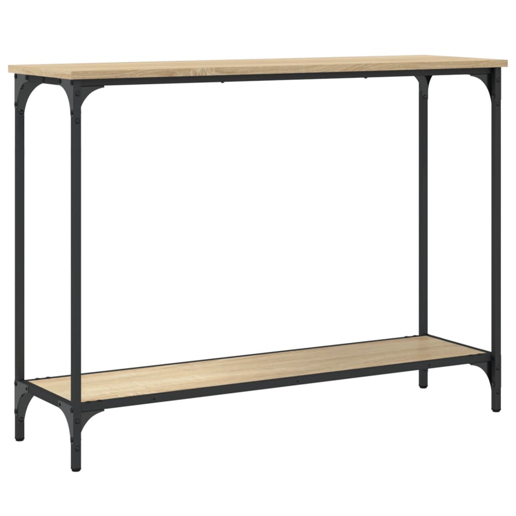 Tavolino Consolle Rovere Sonoma 101x30,5x75cm Legno Multistrato - homemem39