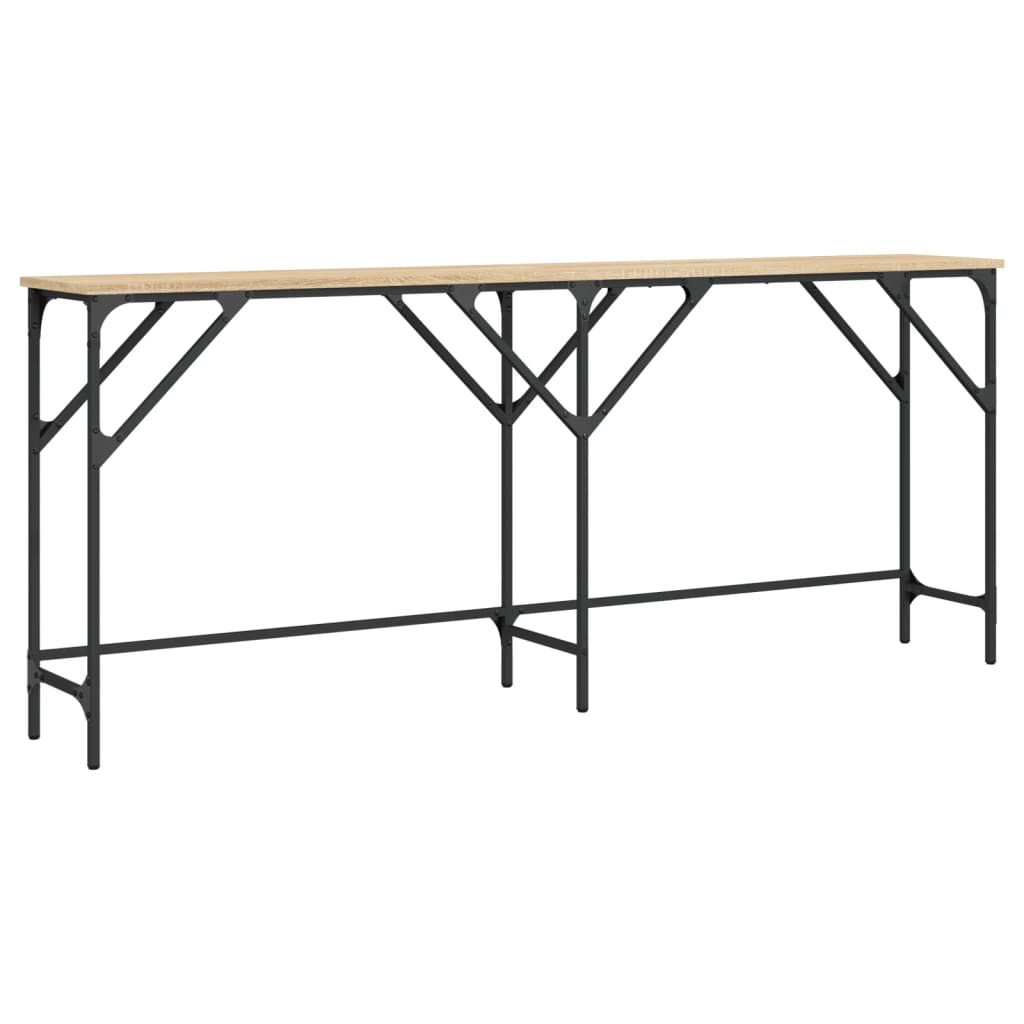 Tavolo Consolle Rovere Sonoma 180x29x75 cm in Legno Multistrato - homemem39