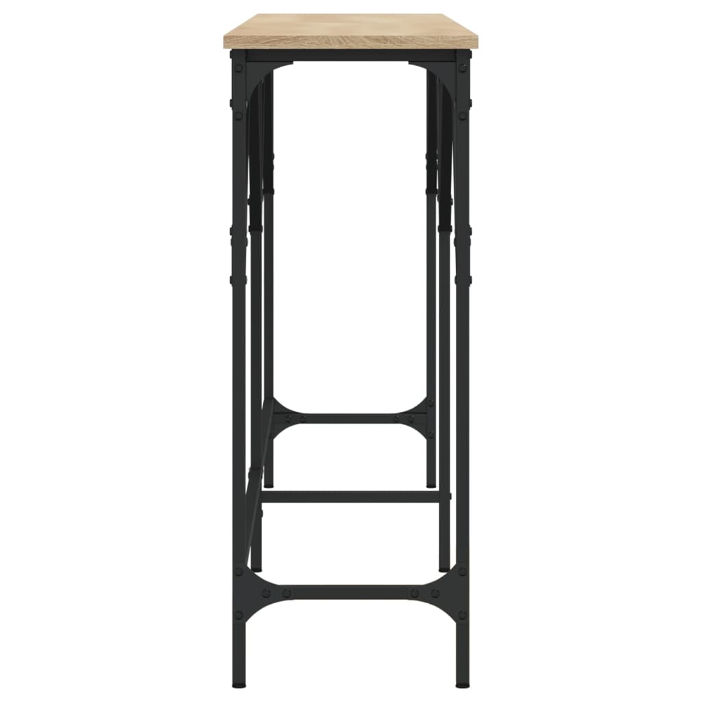Tavolo Consolle Rovere Sonoma 180x29x75 cm in Legno Multistrato - homemem39