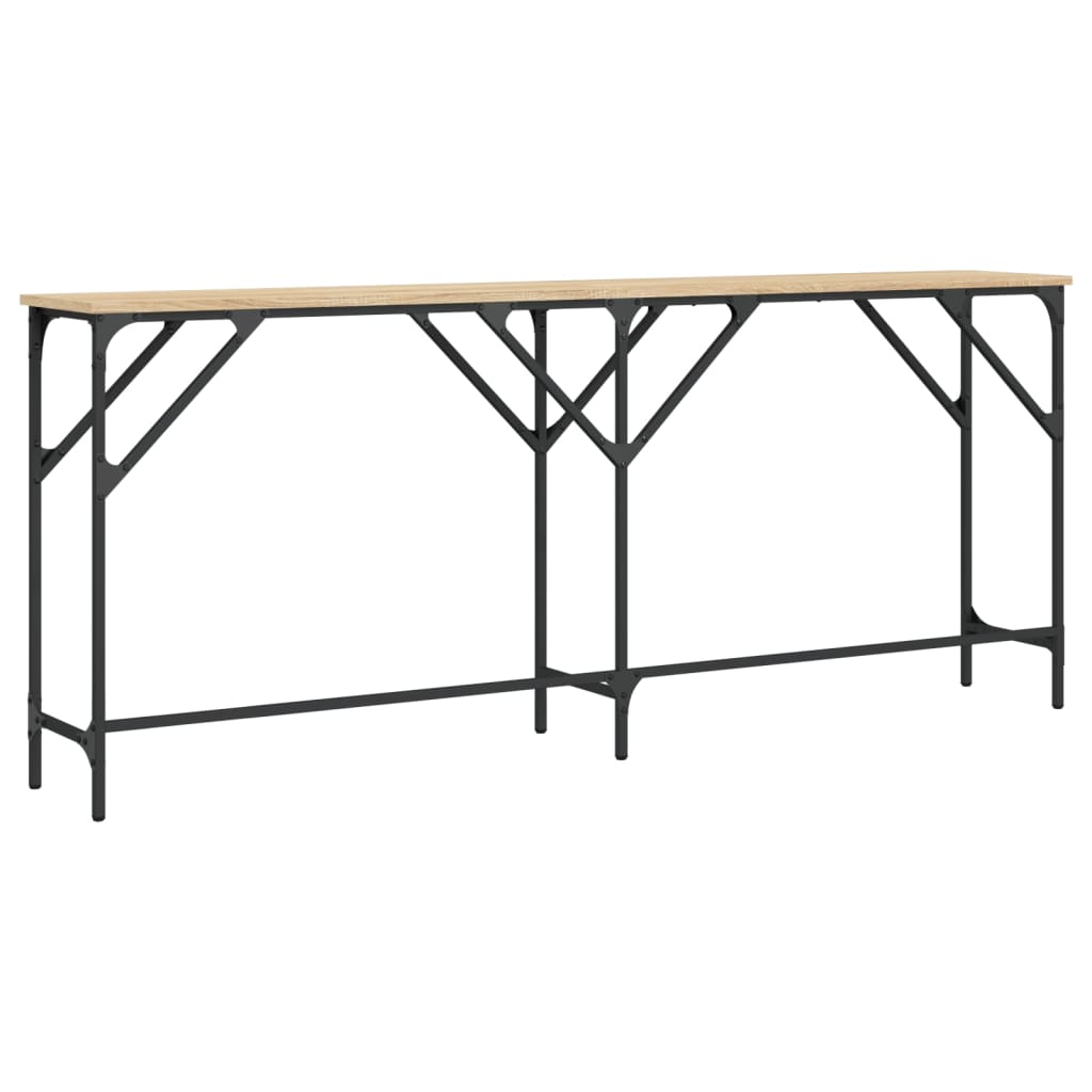 Tavolo Consolle Rovere Sonoma 180x29x75 cm in Legno Multistrato - homemem39