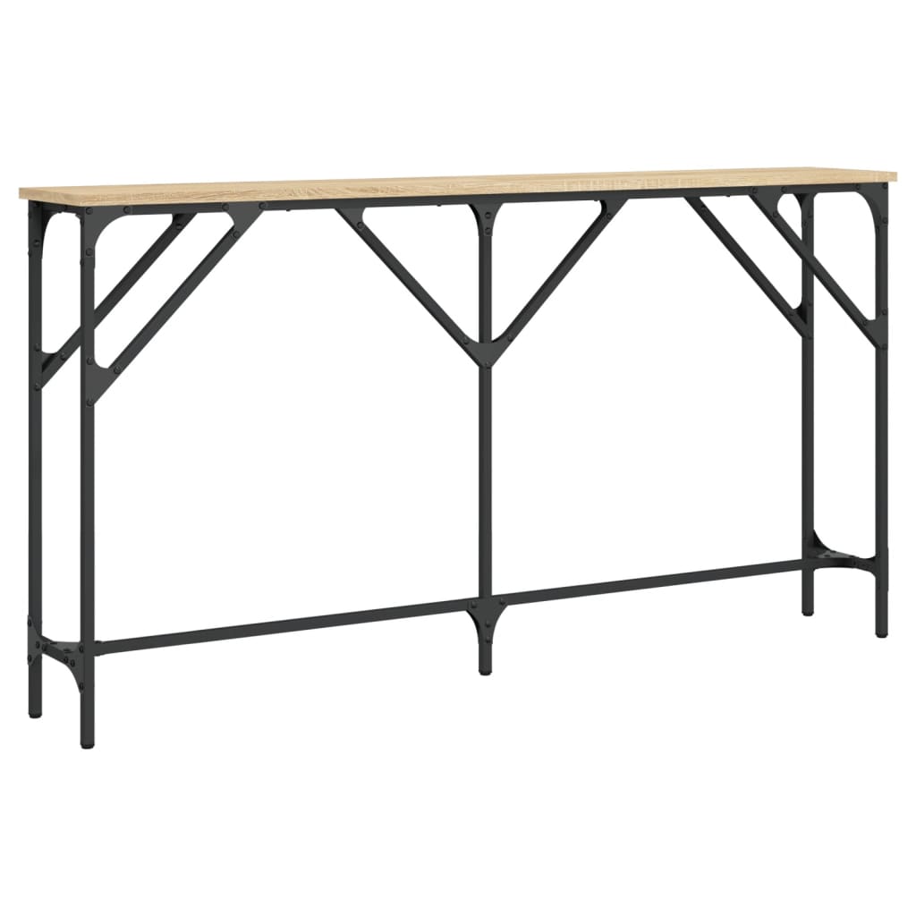 Tavolino Consolle Rovere Sonoma 140x23x75 cm Legno Multistrato - homemem39