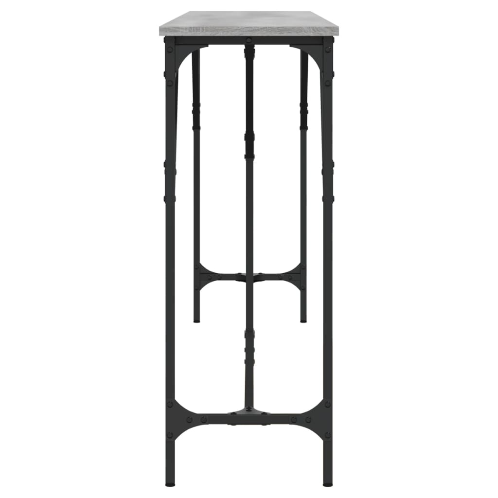 Tavolo Consolle Grigio Sonoma 200x29x75 cm in Legno Multistrato - homemem39