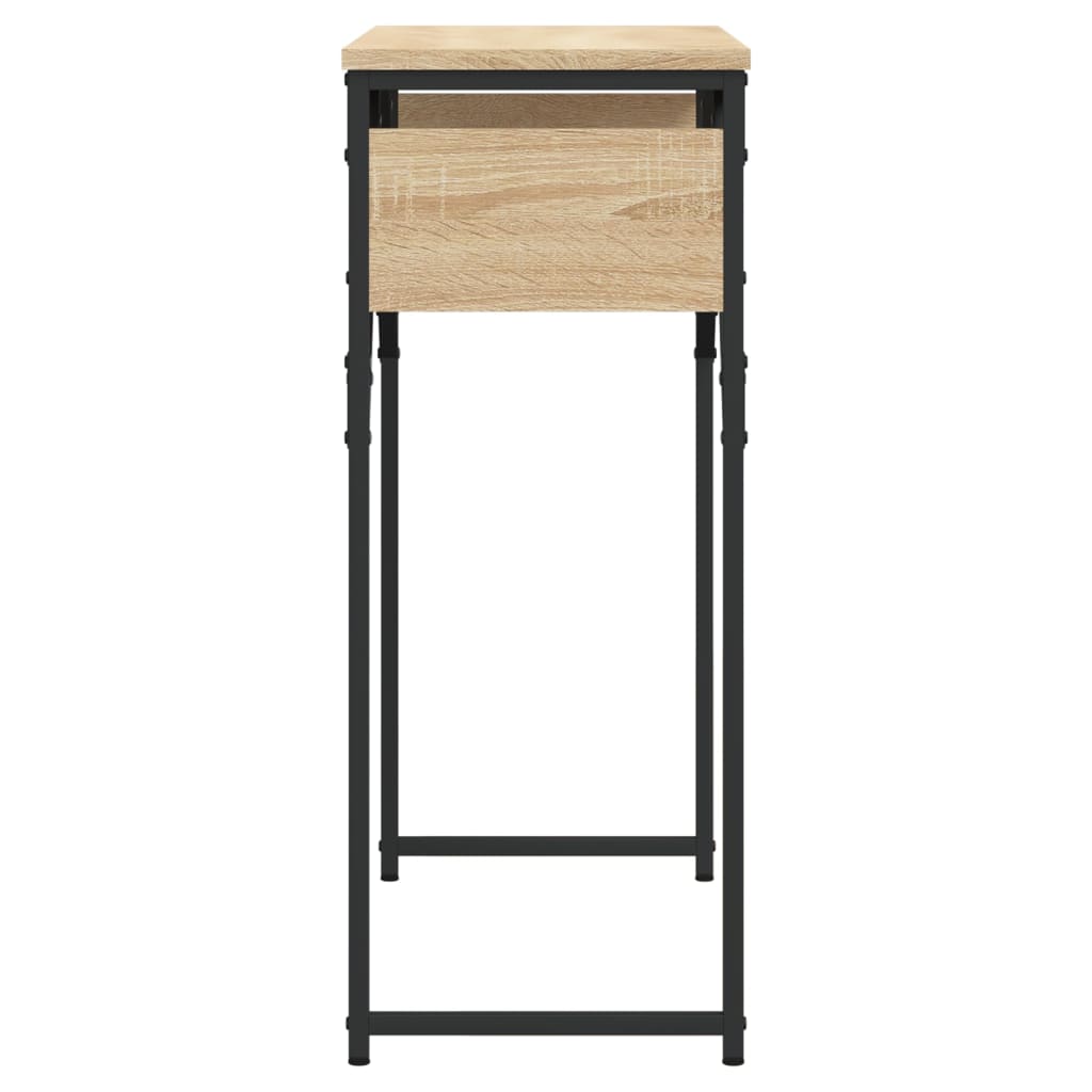 Tavolo Consolle Ripiano Rovere Sonoma 75x30x75cm Multistrato - homemem39