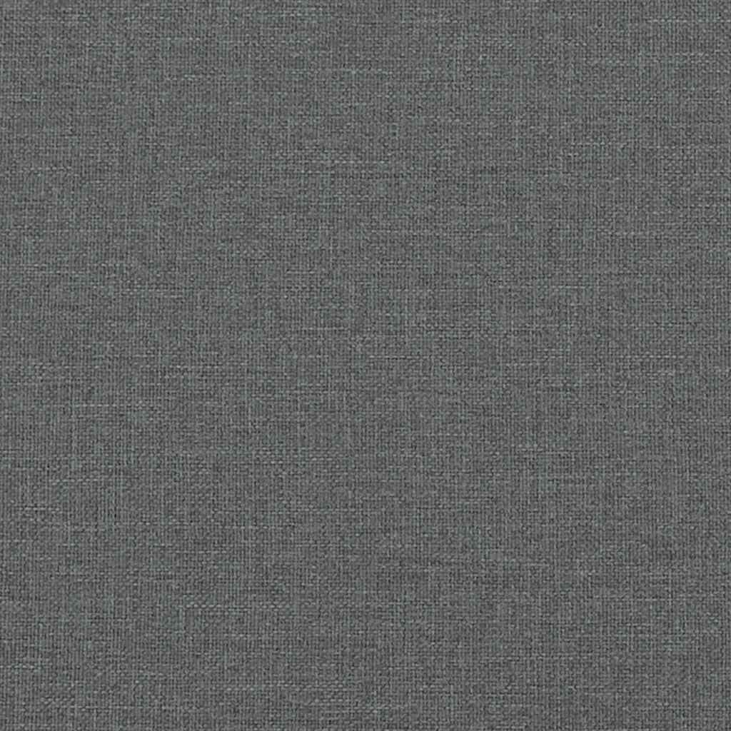 Panca con Schienale Grigio Scuro 120x62x75,5 cm in Tessuto - homemem39