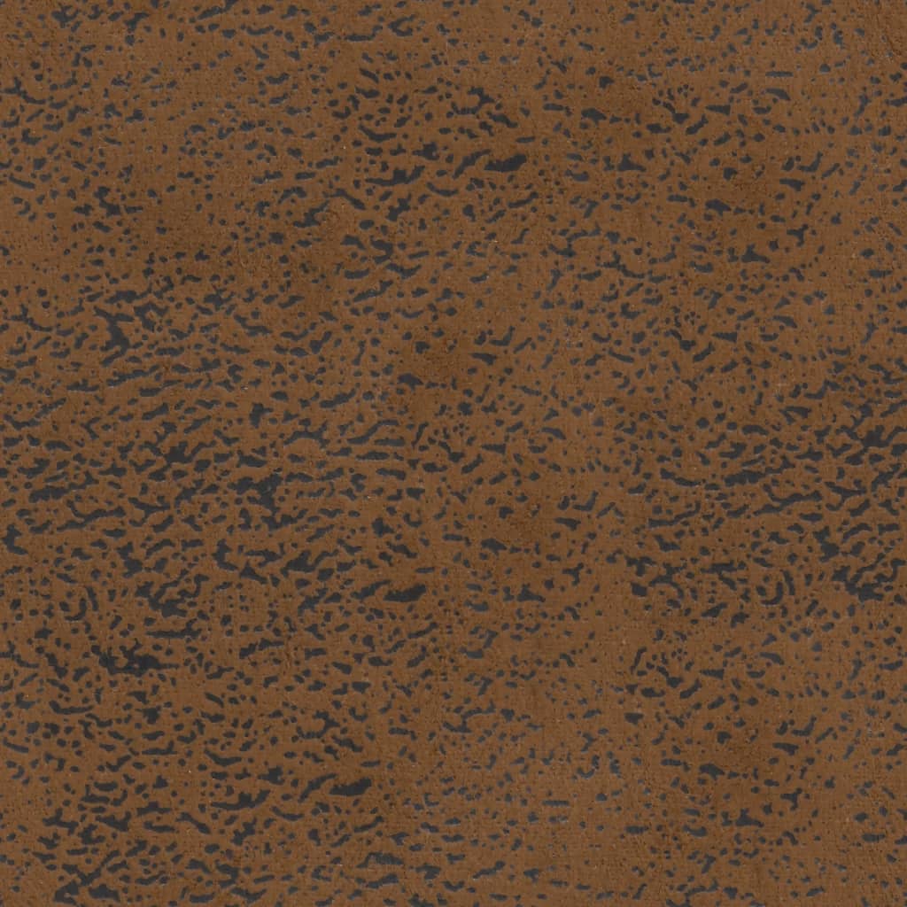 Panca con Schienale Marrone 119,5x64,5x75 cm in Scamosciato - homemem39