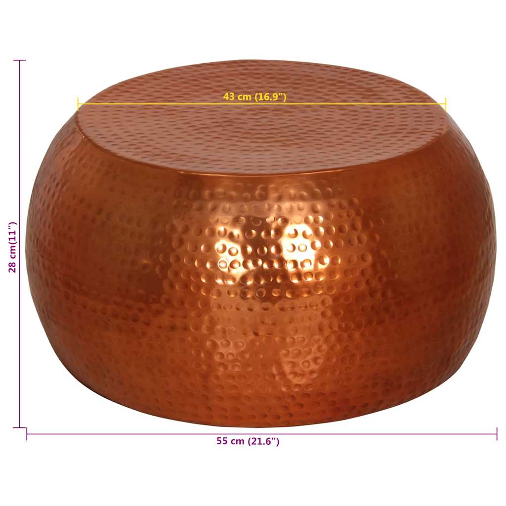 Tavolino da Salotto in Ottone Ø55x28 cm in Alluminio | homemem39