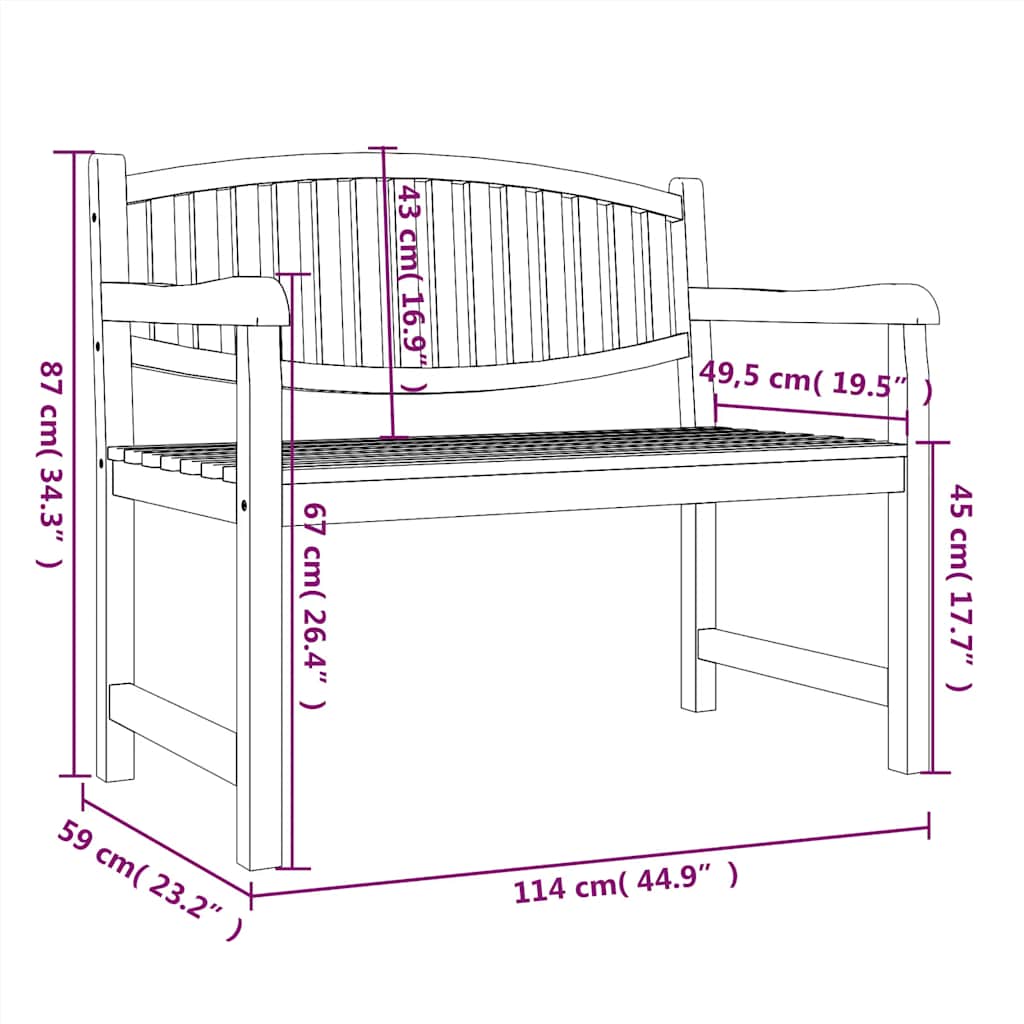 Set da Pranzo per Giardino 3 pz in Legno Massello di Teak | homemem39