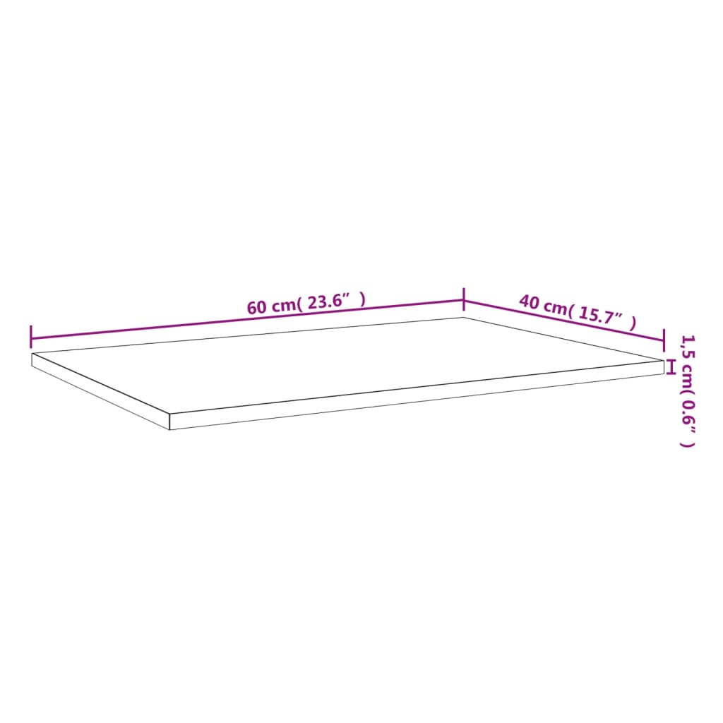 Mensole Parete 4pz Rovere Marrone 60x40x1,5cm Legno Multistrato - homemem39
