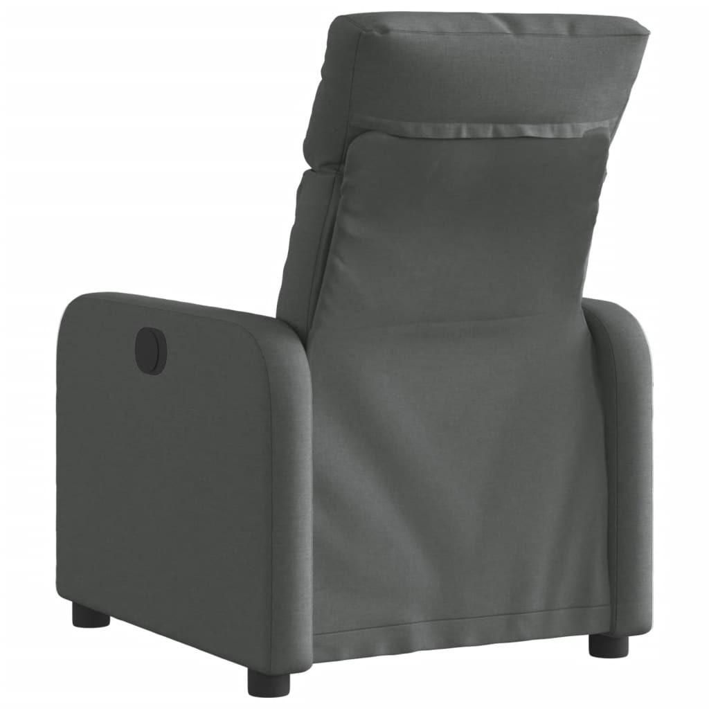 Poltrona Elettrica Reclinabile Grigio Scuro in Tessuto - homemem39