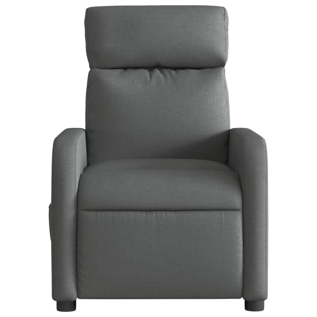 Poltrona Elettrica Reclinabile Grigio Scuro in Tessuto - homemem39