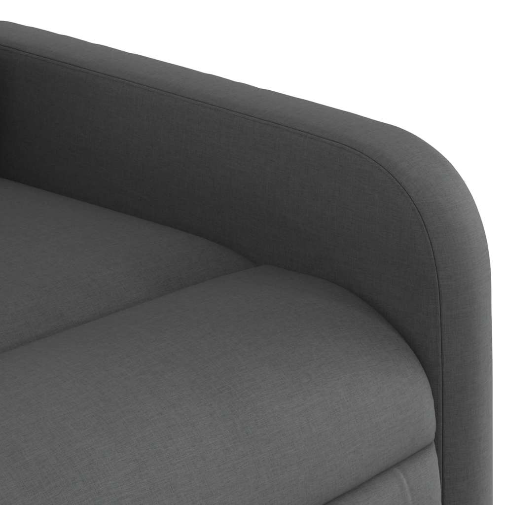 Poltrona Elettrica Reclinabile Grigio Scuro in Tessuto | homemem39