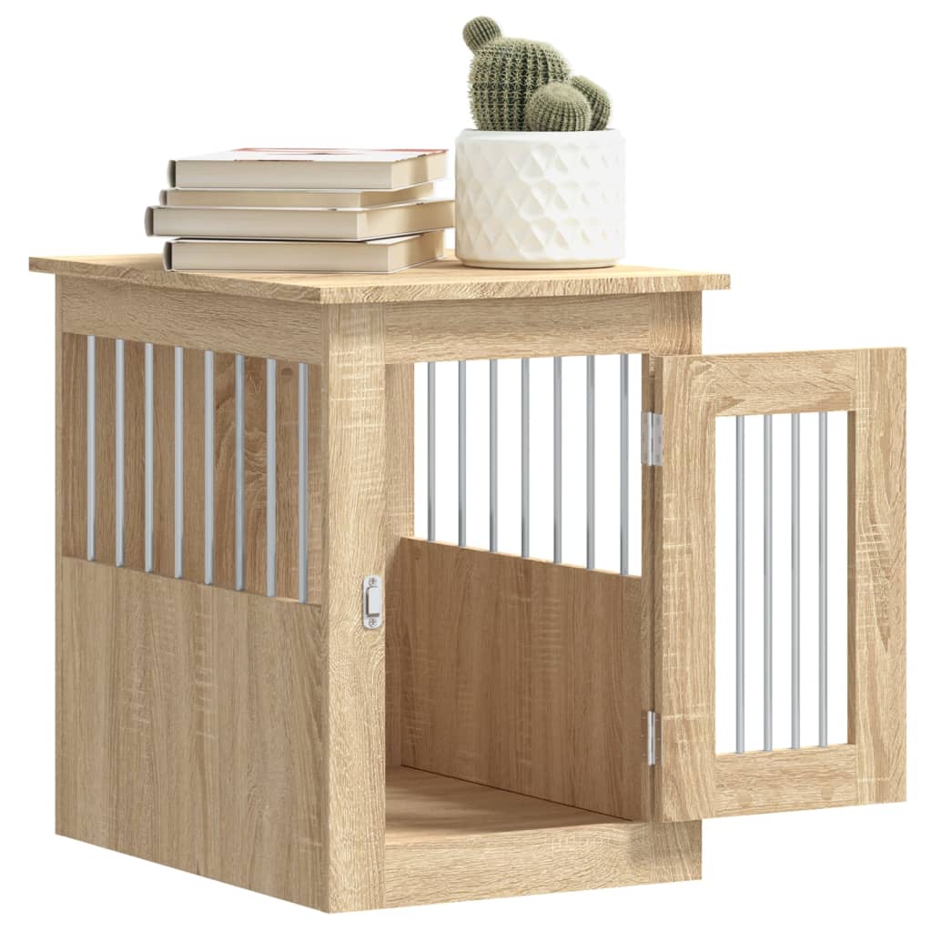 Gabbia Cani da Arredamento Rovere Sonoma 45x62x59cm Multistrato - homemem39