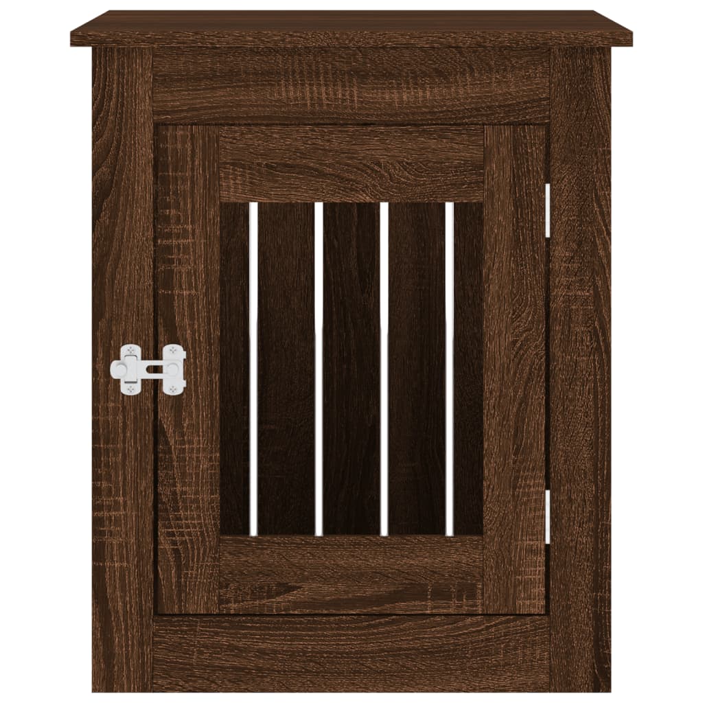 Gabbia Cani Arredamento Rovere Marrone 55x75x65cm Multistrato - homemem39
