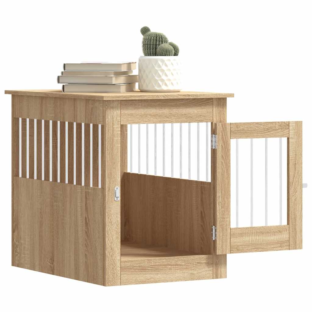 Gabbia Cani da Arredamento Rovere Sonoma 55x80x68cm Multistrato - homemem39