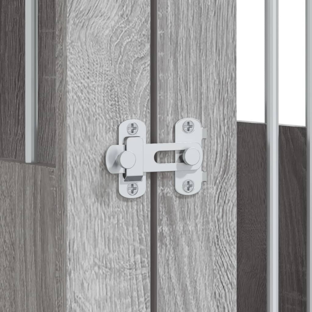 Gabbia Cani Arredamento Grigio Sonoma 64,5x80x71cm Multistrato | homemem39