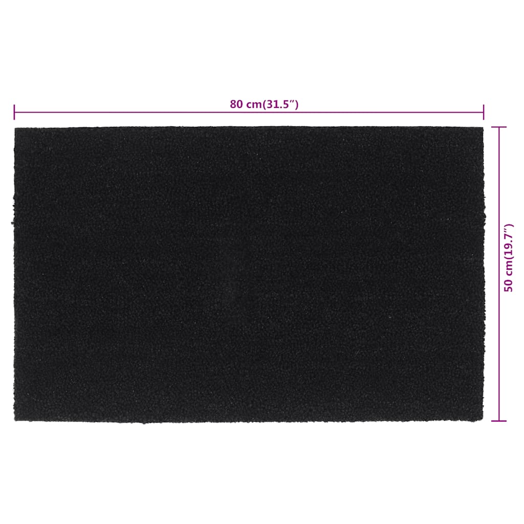Zerbino Nero 50x80 cm Fibra di Cocco | homemem39