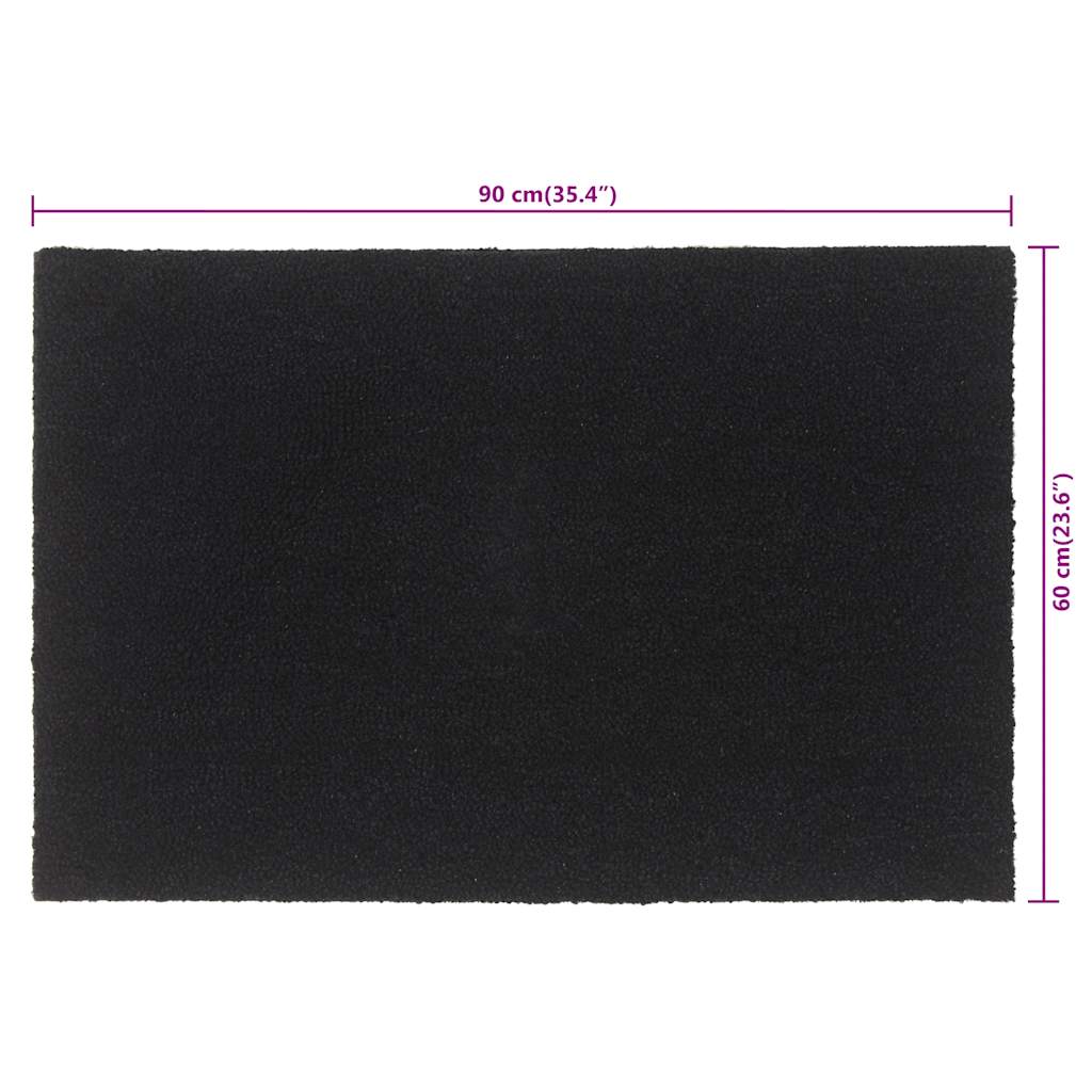 Zerbino Nero 60x90 cm Fibra di Cocco | homemem39