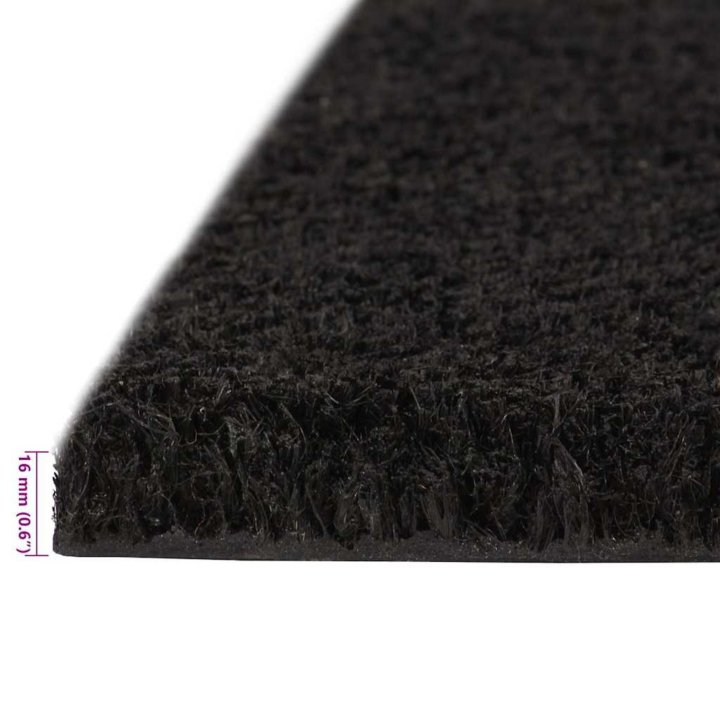 Zerbino Nero 100x200 cm in Fibra di Cocco | homemem39