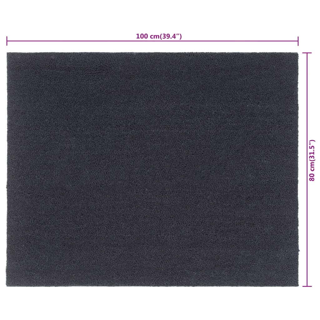 Zerbino Grigio Scuro 80x100 cm Fibra di Cocco