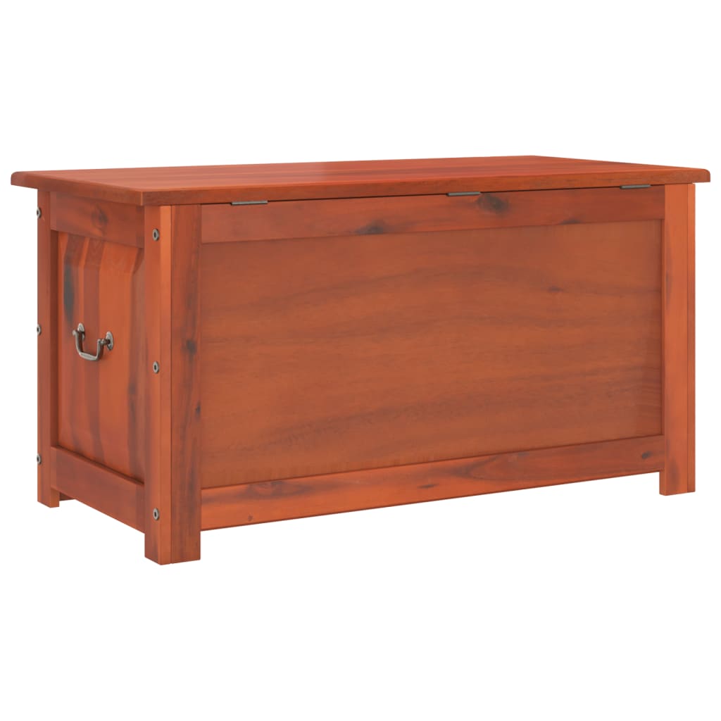 Cassapanca con Coperchio Marrone in Legno Massello di Acacia - homemem39