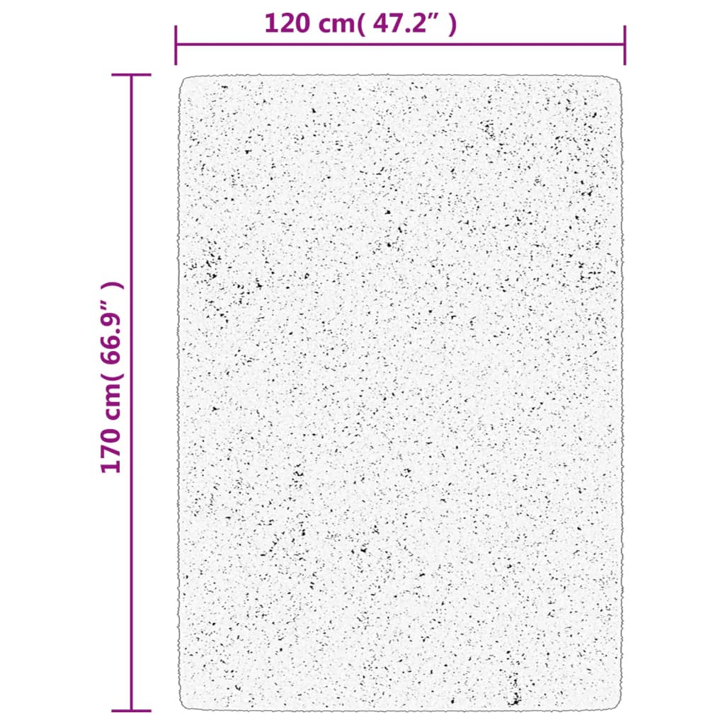 Tappeto Pelo Corto HUARTE Morbido Lavabile Antracite 120x170 cm | homemem39
