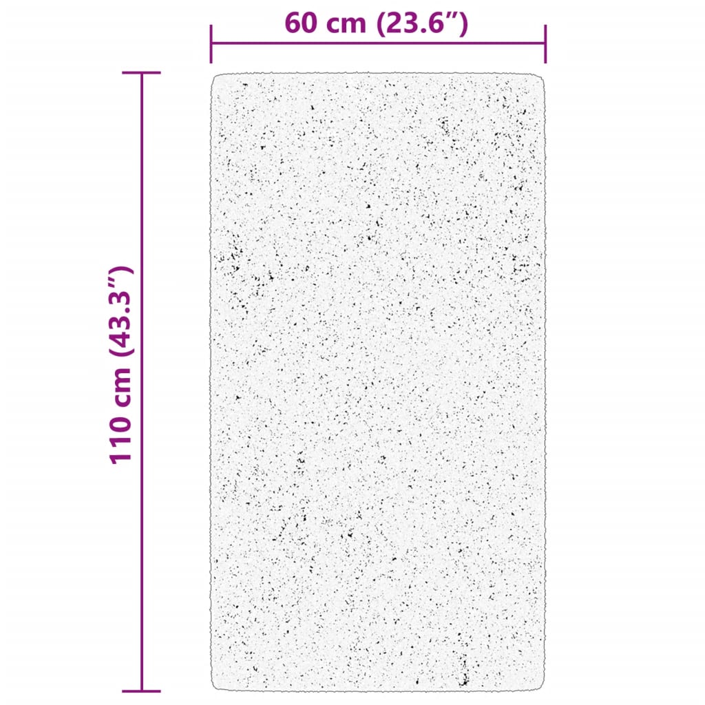 Tappeto a Pelo Corto HUARTE Morbido e Lavabile Beige 60x110 cm | homemem39