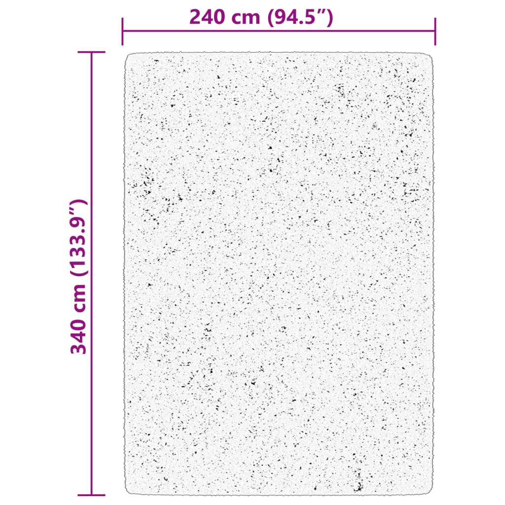 Tappeto a Pelo Corto HUARTE Morbido e Lavabile Beige 240x340 cm | homemem39