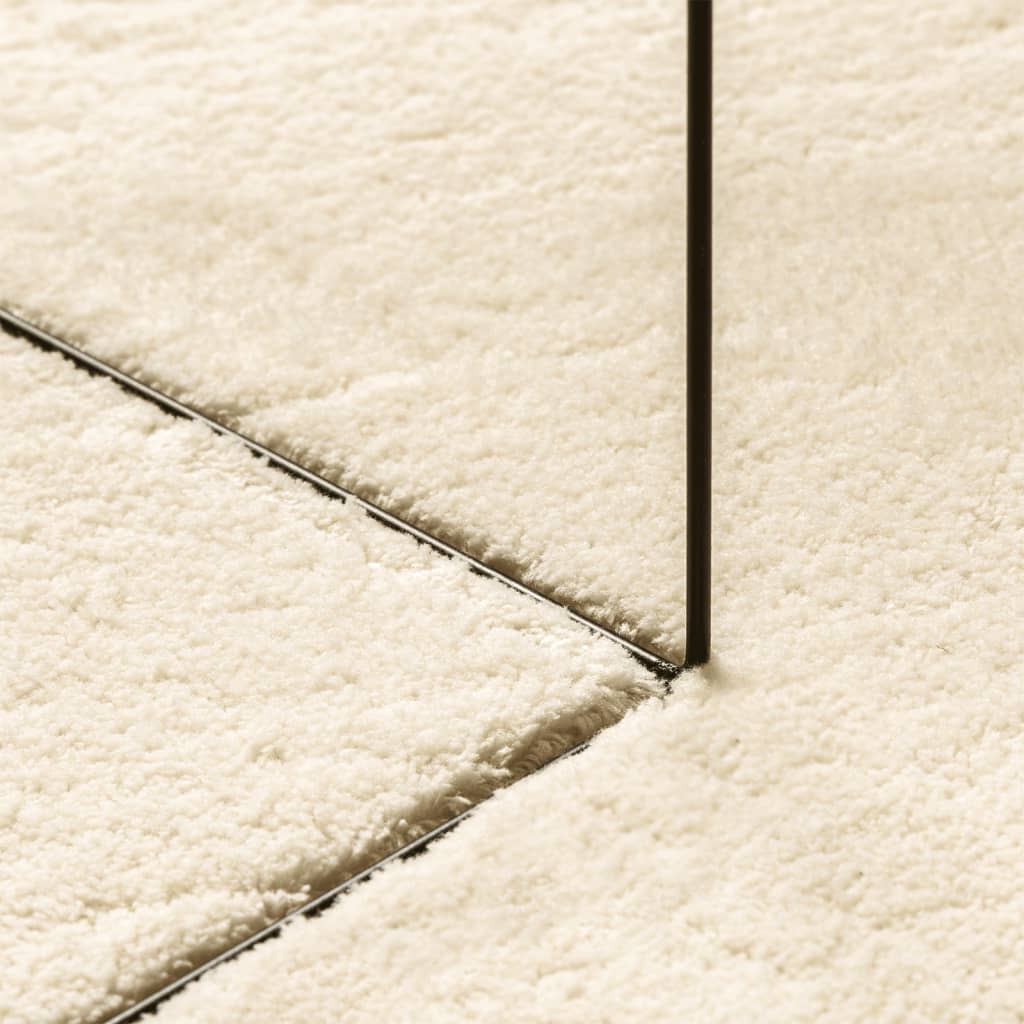 Tappeto a Pelo Corto HUARTE Morbido e Lavabile Crema 120x170 cm - homemem39