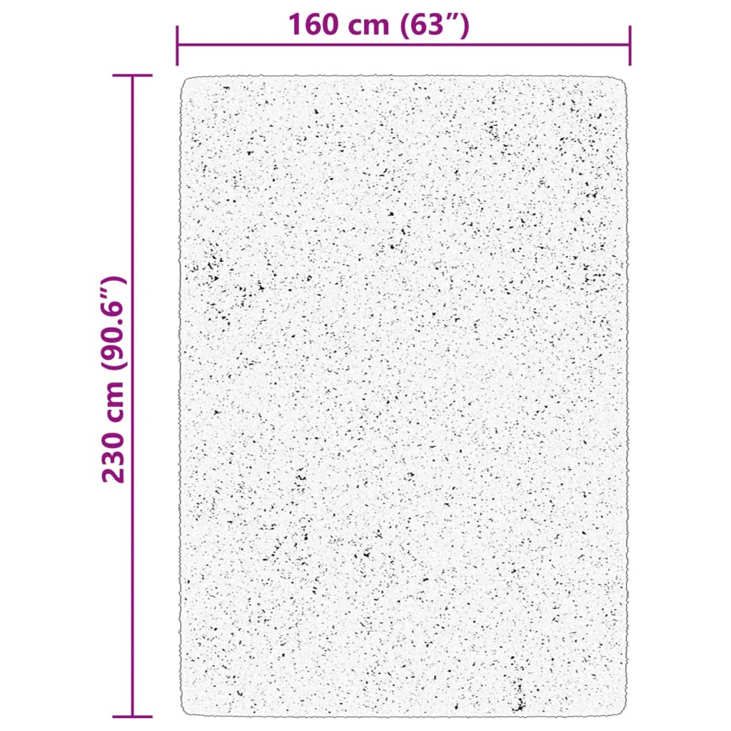 Tappeto a Pelo Corto HUARTE Morbido e Lavabile Crema 160x230 cm | homemem39