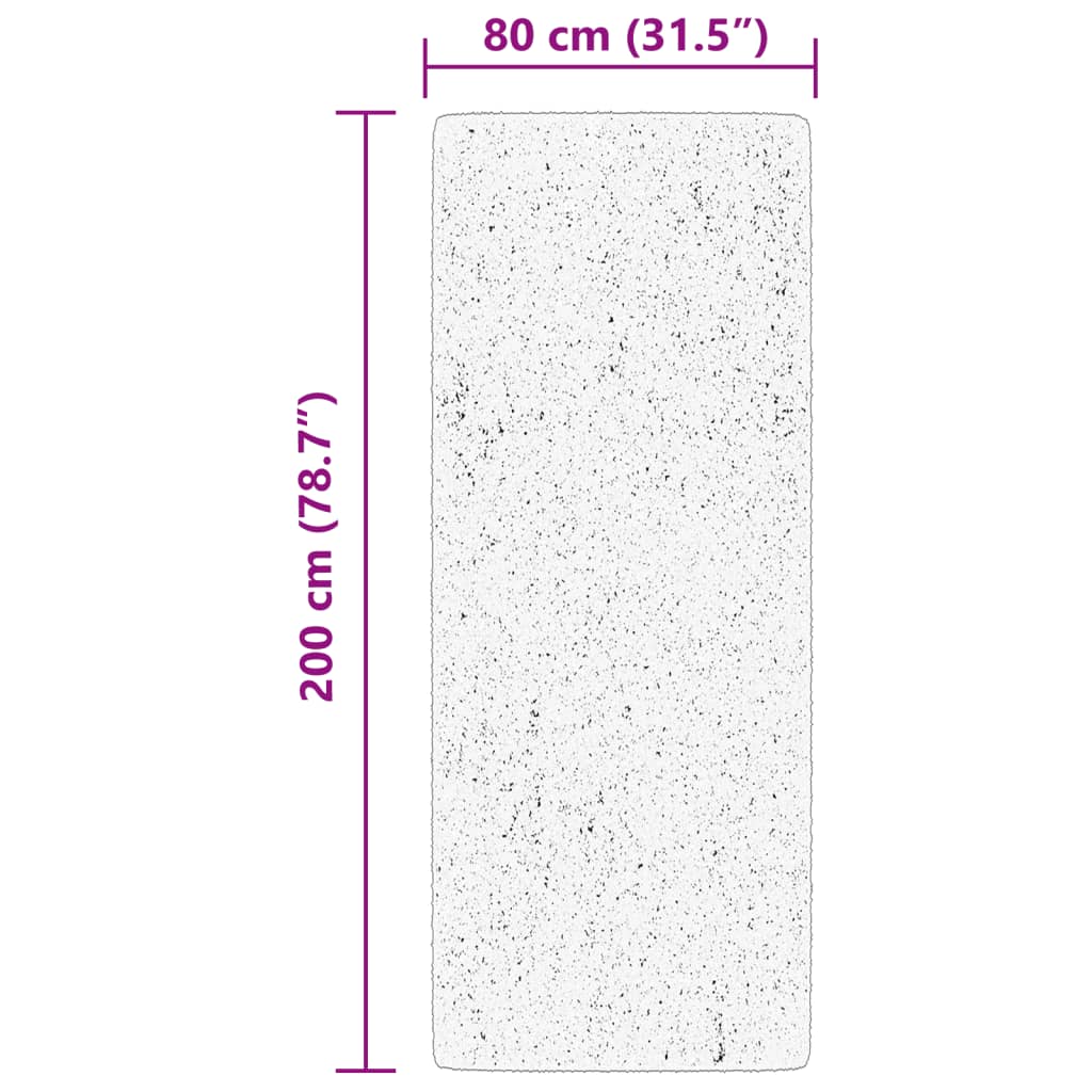 Tappeto Pelo Corto HUARTE Morbido Lavabile Verde Bosco 80x200cm | homemem39