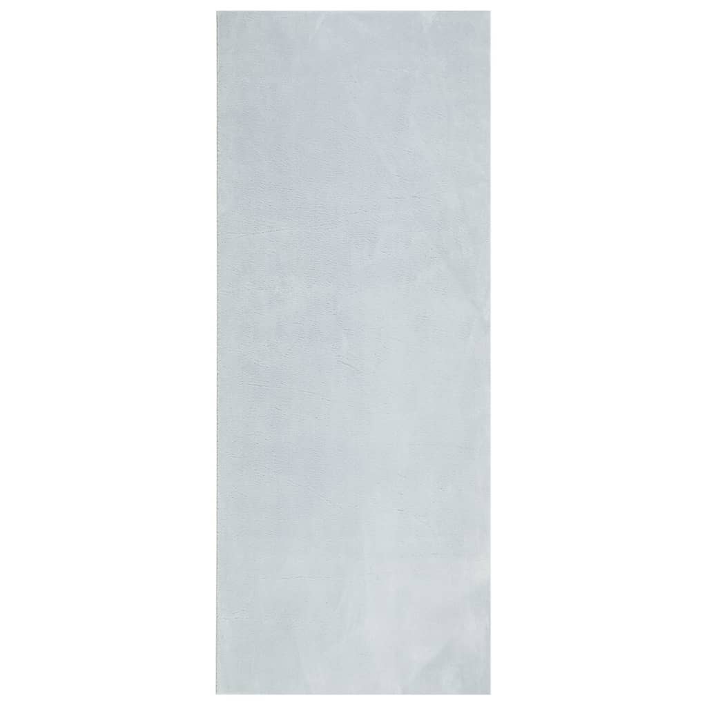 Tappeto a Pelo Corto HUARTE Morbido e Lavabile Blu 80x200 cm - homemem39