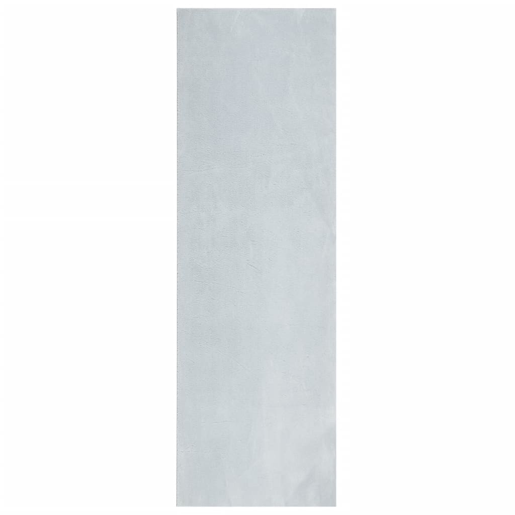 Tappeto a Pelo Corto HUARTE Morbido e Lavabile Blu 80x250 cm - homemem39