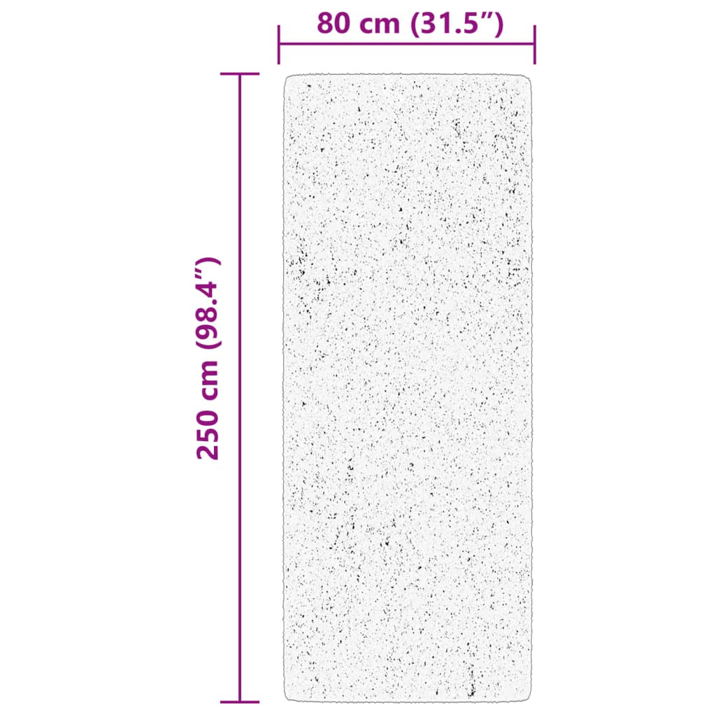 Tappeto a Pelo Corto HUARTE Morbido e Lavabile Blu 80x250 cm | homemem39