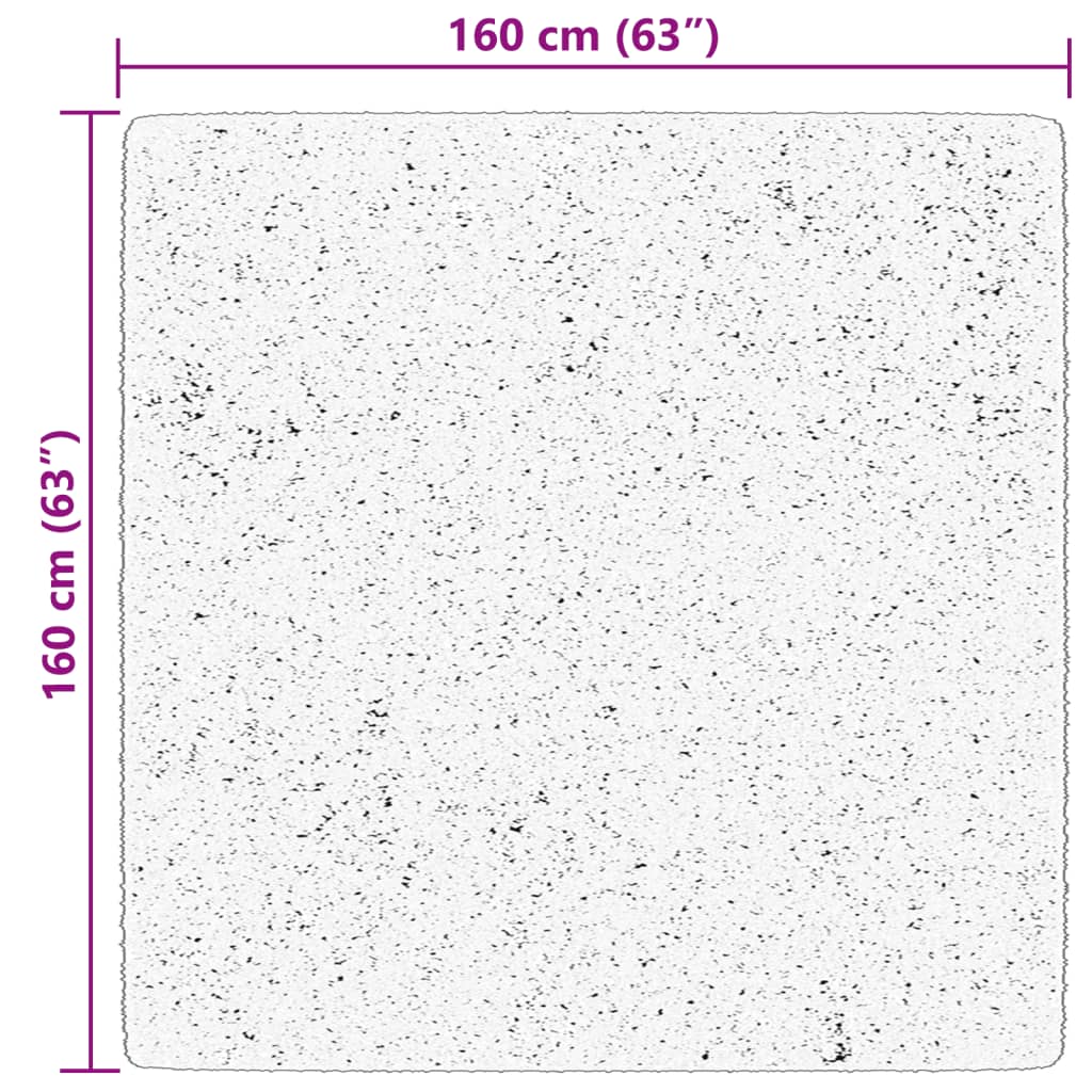 Tappeto a Pelo Corto HUARTE Morbido e Lavabile Blu 160x160 cm | homemem39