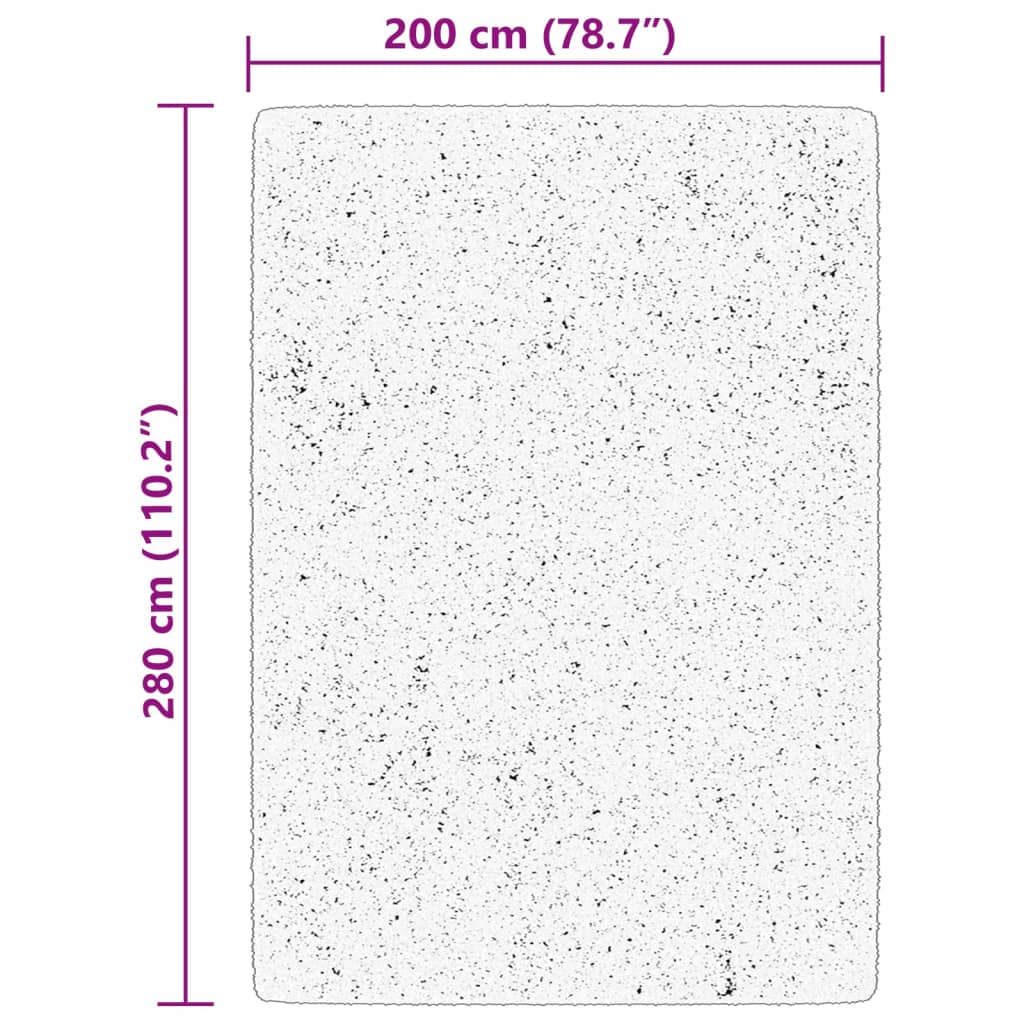 Tappeto a Pelo Corto HUARTE Morbido e Lavabile Blu 200x280 cm - homemem39