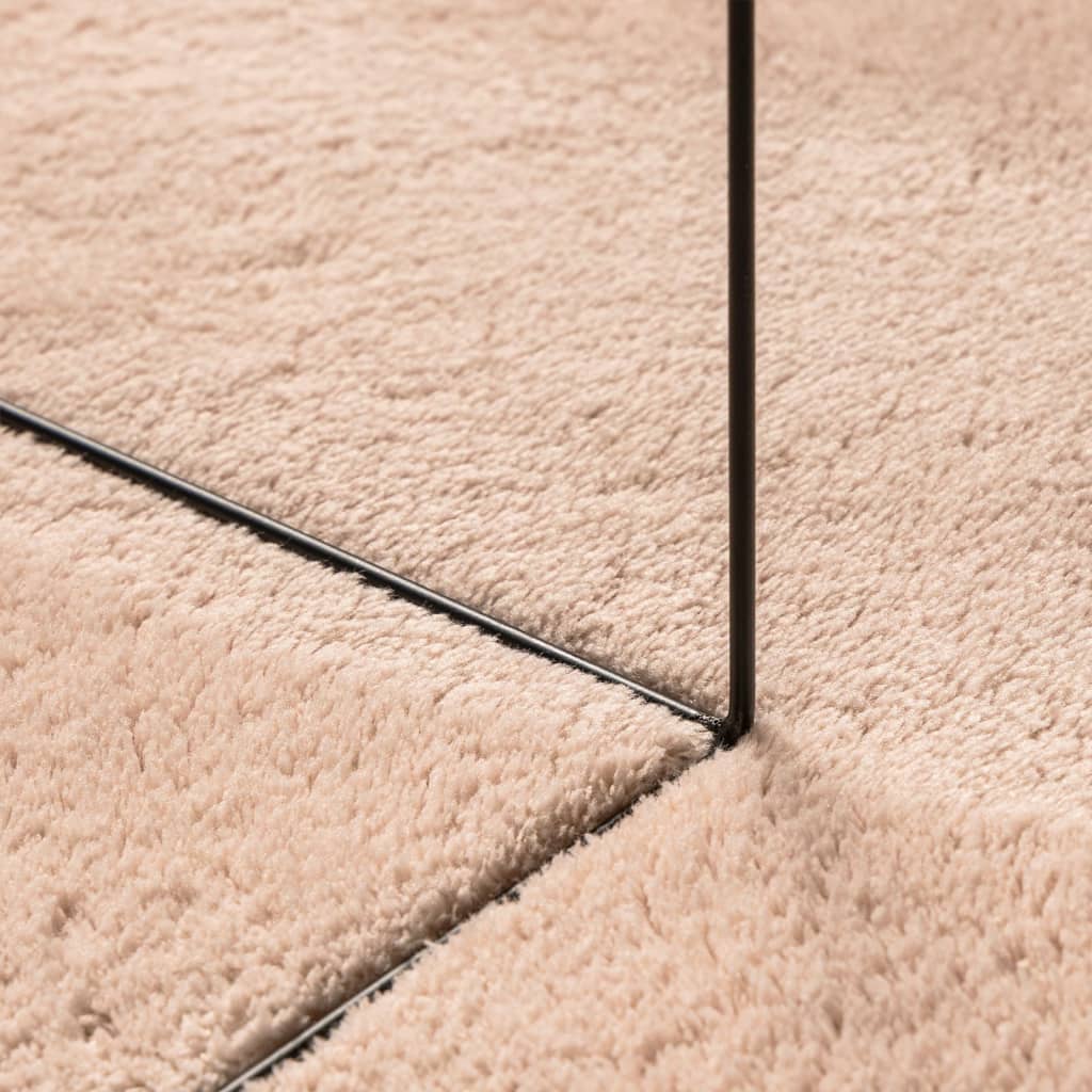 Tappeto a Pelo Corto HUARTE Morbido e Lavabile Rosato 100x200cm - homemem39
