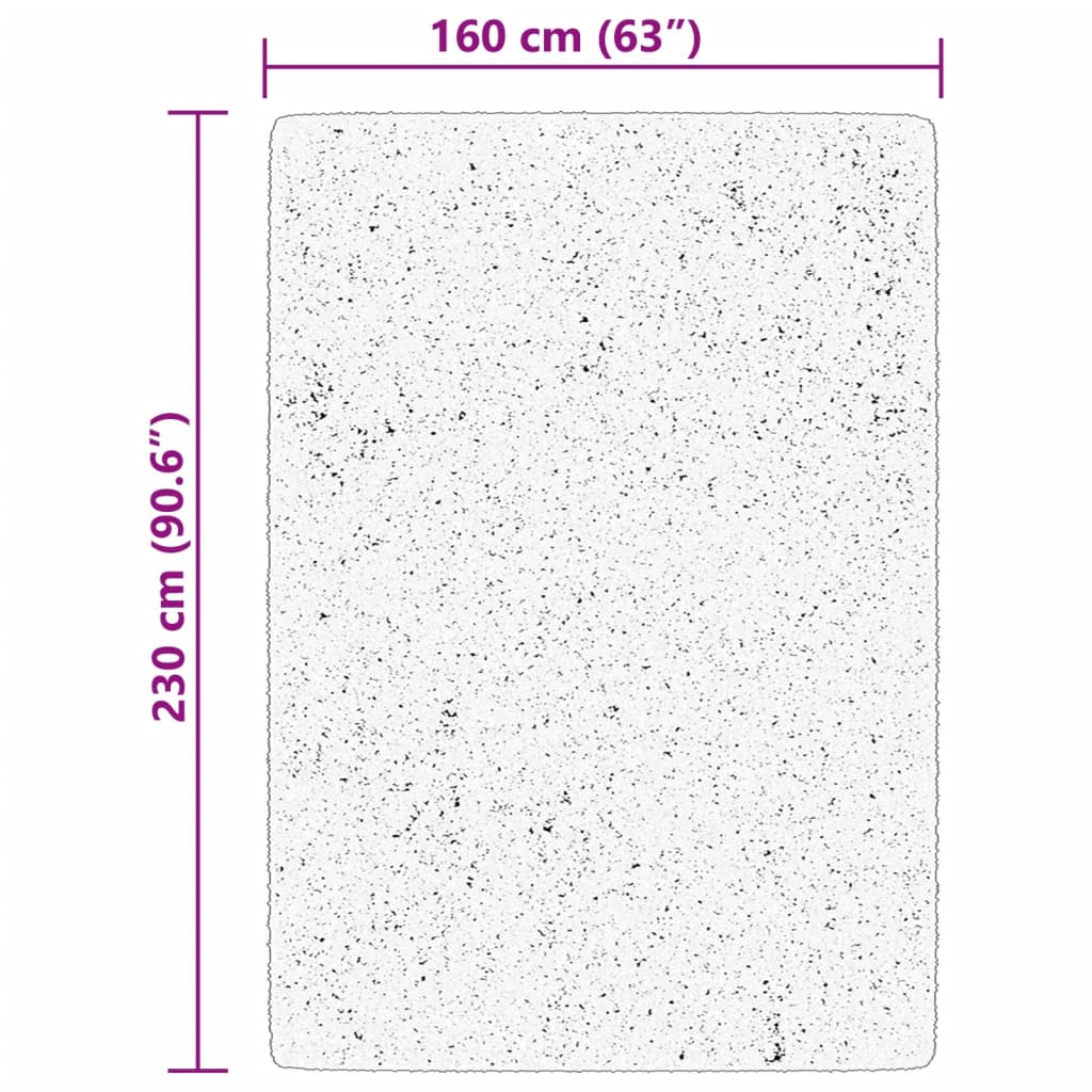 Tappeto a Pelo Corto HUARTE Morbido e Lavabile Rosato 160x230cm | homemem39
