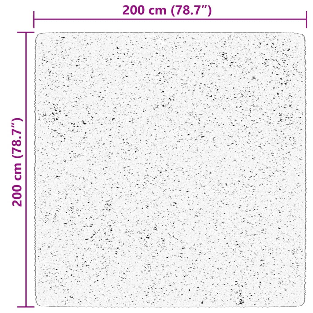 Tappeto a Pelo Corto HUARTE Morbido e Lavabile Rosato 200x200cm - homemem39